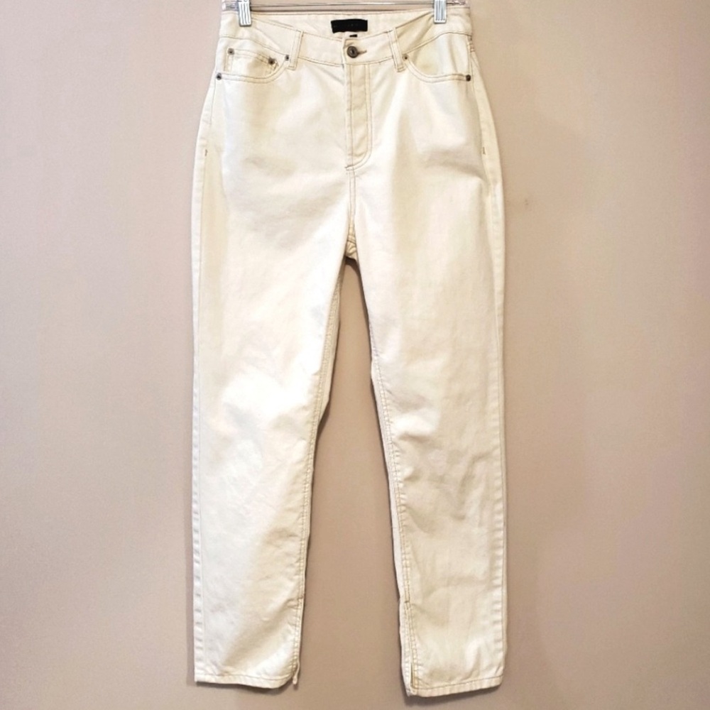 House Of Harlow REVOLVE 1960 Super High Rise Straight Jeans Cream Size 29